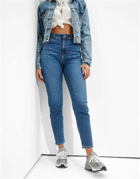 american eagle high rise mom jeans|american eagle stretch mom jean.